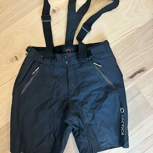 Men’s skiBlack Men's Shorts with Suspenders